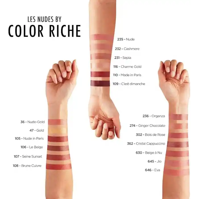 LOreal Paris Color Riche Saten Bitişli Ruj - 110 Made in Paris Nude
