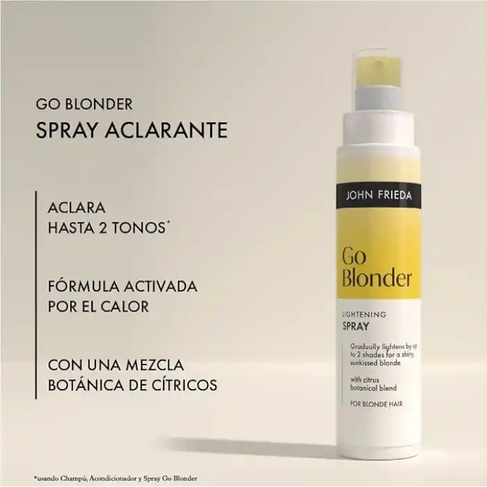 John Frieda Sheer Blonde Go Blonder Sarı Saçlara Özel Renk Açıcı Sprey