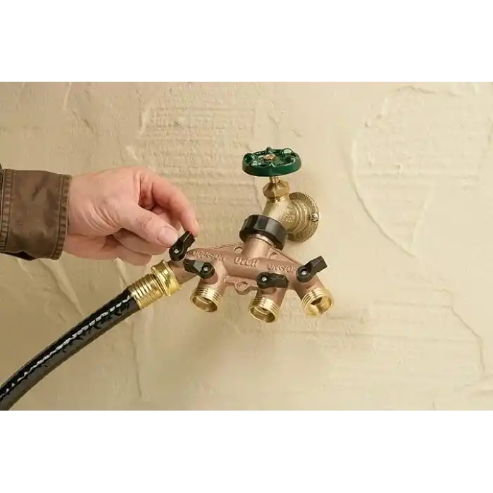 Orbit 62010N Brass Hose Faucet Manifold