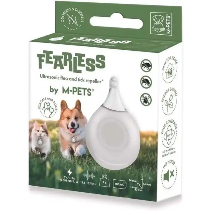 M-Pets Fearless Ultrasonic Pire Ve Kene Kovucu Beyaz