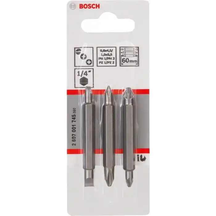Bosch Professional Accessories Vidalama Ucu, Gri, 3 Adet