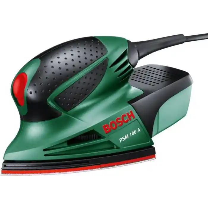 Bosch Home and Garden Bosch Elektrikli Delta Zımpara PSM 100 A (100 Watt, Taşıma Çantasında),Yeşil