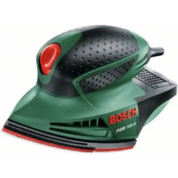 Bosch Home and Garden Bosch Elektrikli Delta Zımpara PSM 100 A (100 Watt, Taşıma Çantasında),Yeşil
