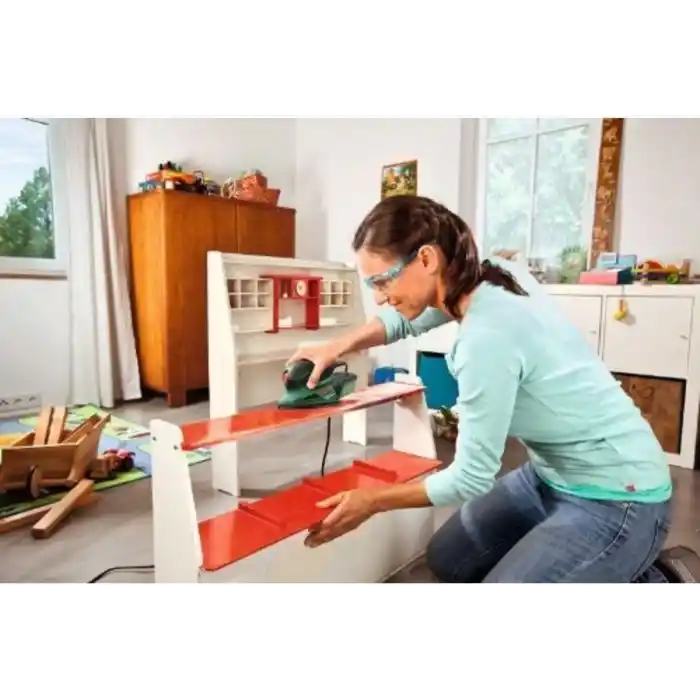 Bosch Home and Garden Bosch Elektrikli Delta Zımpara PSM 100 A (100 Watt, Taşıma Çantasında),Yeşil