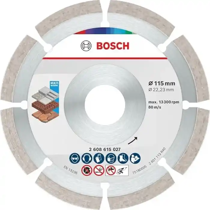Bosch Professional Eco for Universal Segmanlı Elmas Kesme Diski, Küçük Avuç Taşlama Makineleri için