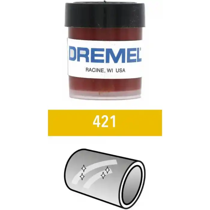 Dremel 421 Parlatma Macunu, Mat ve Oksitlenmiş Yüzeyler, Metal ve Plastiklerdeki Kusurlar İçin