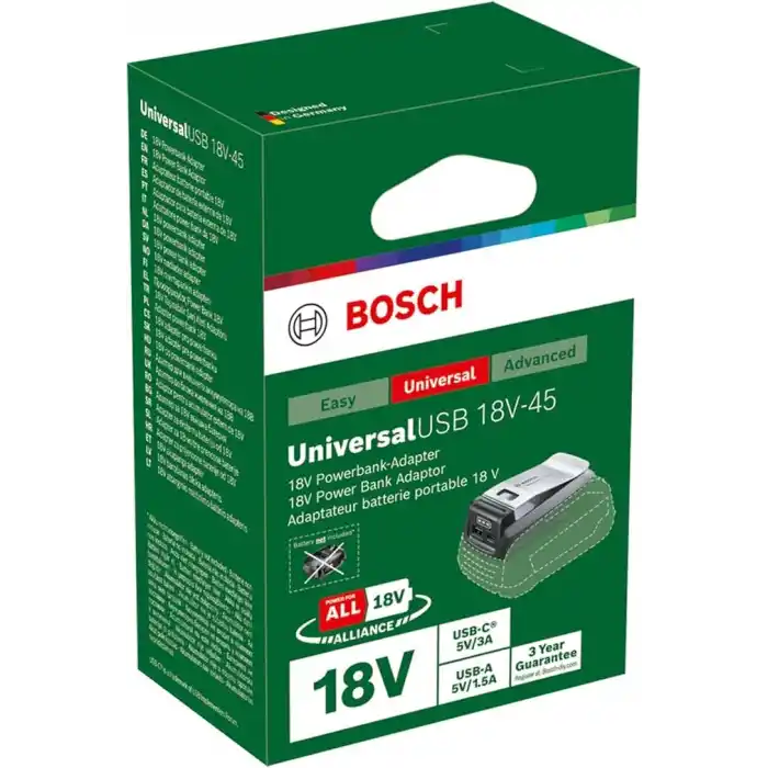 Bosch UniversalUSB 18V-45 Şarj Cihazı