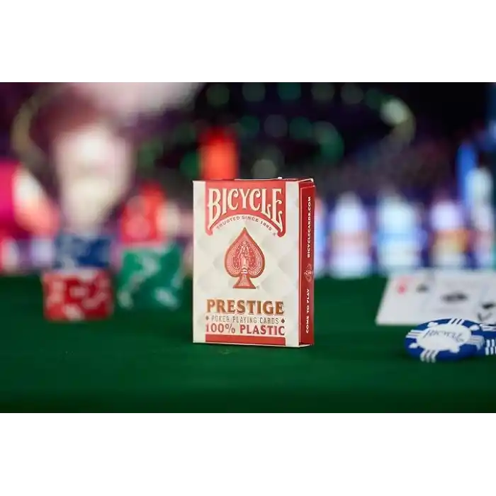 Bicycle Prestige Rider Back %100 Plastik Jumbo Endeks Oyun Kartları