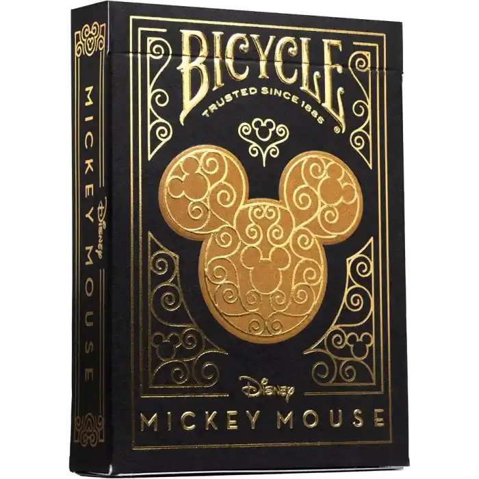 Bicycle Disney Mickey Mouse Siyah ve Altın Sarısı Oyun Kartları