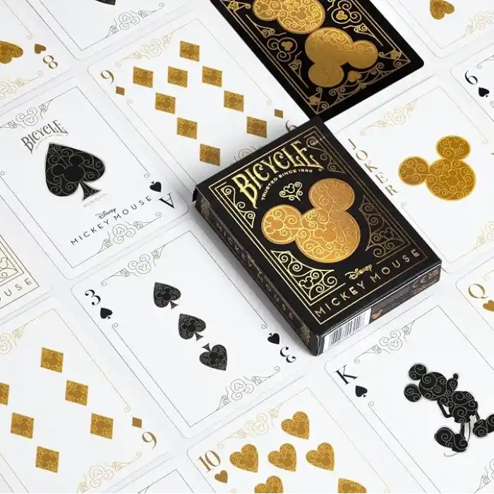 Bicycle Disney Mickey Mouse Siyah ve Altın Sarısı Oyun Kartları
