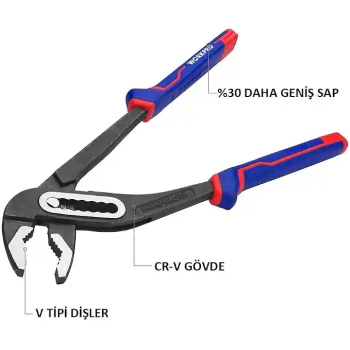 WORKPRO WP231028 250MM CR-V Profesyonel Fort Pense