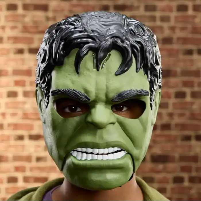 Marvel Studios Spider-Man: Brand New Day Vahşi Hulk Sesli Elektronik Maske Rol Yapma Oyuncağı, Çocuklar için Süper Kahraman Kostüm Maskesi ve Oyuncakları, 5 Yaş ve Üzeri