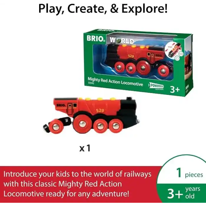 BRIO Kırmızı Lokomotif - 33592