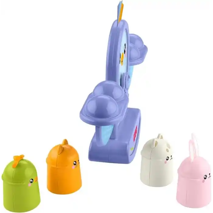 6 ay ve üzeri bebekler için duyusal gelişime yardımcı özelliklere sahip üst üste dizme oyuncağı, gelişime yardımcı oyunlar, Fisher-Price Çıngıraklı Minik Kuş, JLG00