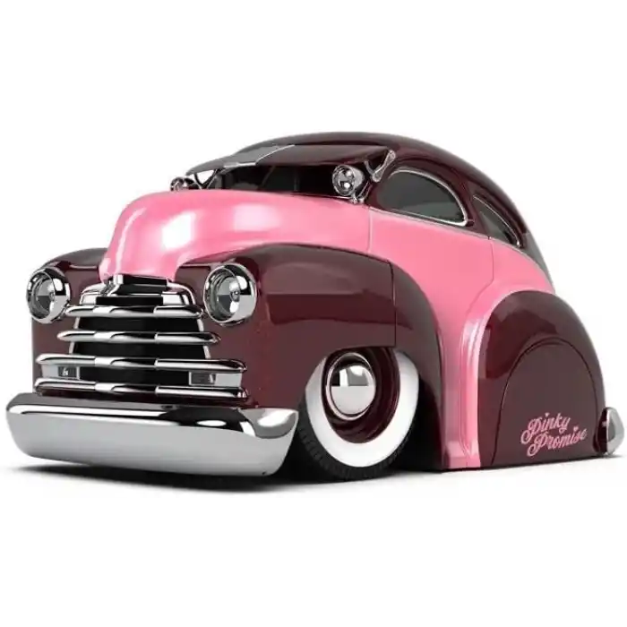 MGA Entertaintment CarTuned S2 1947 Chevy Fleetline - Pembe Lowrider Araba