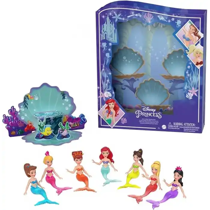 Mattel Ariel ve Kız Kardeşleri Oyun Seti Disney prensesi oyuncakları, Ariel ve kız kardeşleri hikaye seti HLW96