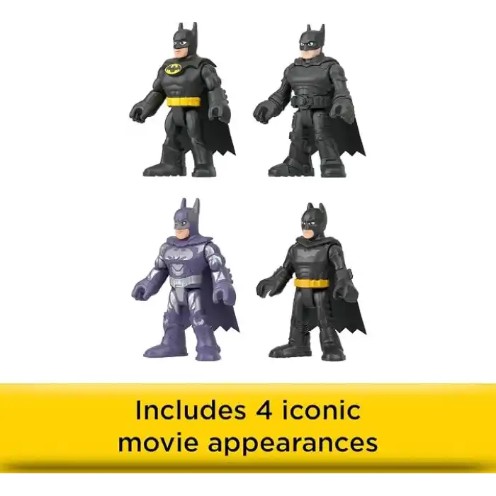 Fisher Price Imaginext DC Süper Arkadaşlar Batman Oyuncakları 85. Yıl Dönümü Hatıra Seti, 3 Yaş ve Üzeri Hayranlar için Film Tarzlı