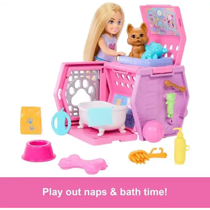 Barbie® Chelsea Köpekçiğin Taşıma Çantası Oyun Seti