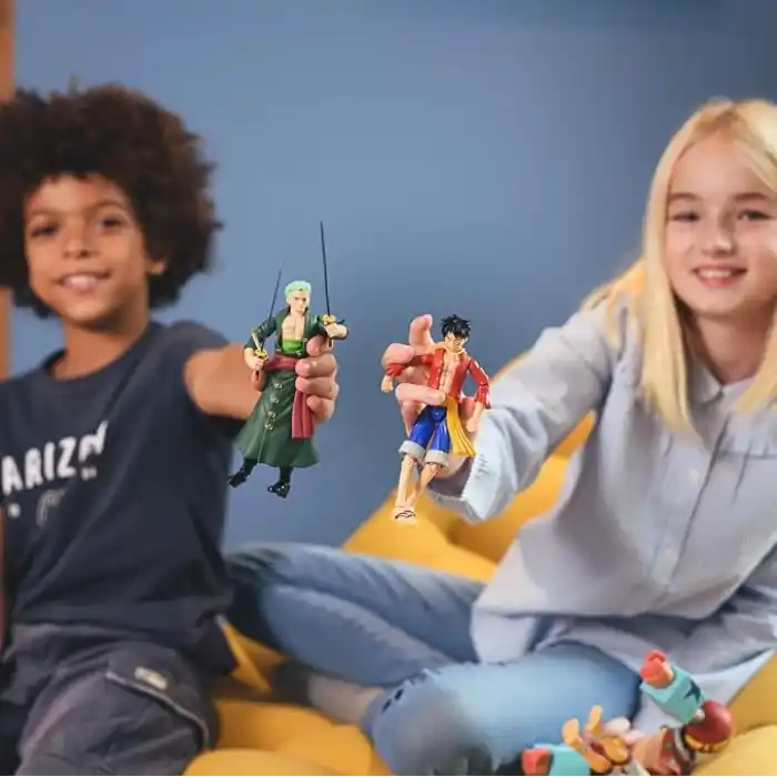 Anime Heroes Tek Parça Figürler Roronoa Zoro Aksiyon Figürü, Değiştirilebilir Kollar ve Yüzler ile Mafsallı Zoro Anime Figürü, Bandai Tek Parça Aksiyon Figürleri Korsan Oyuncakları Serisi, 17 cm