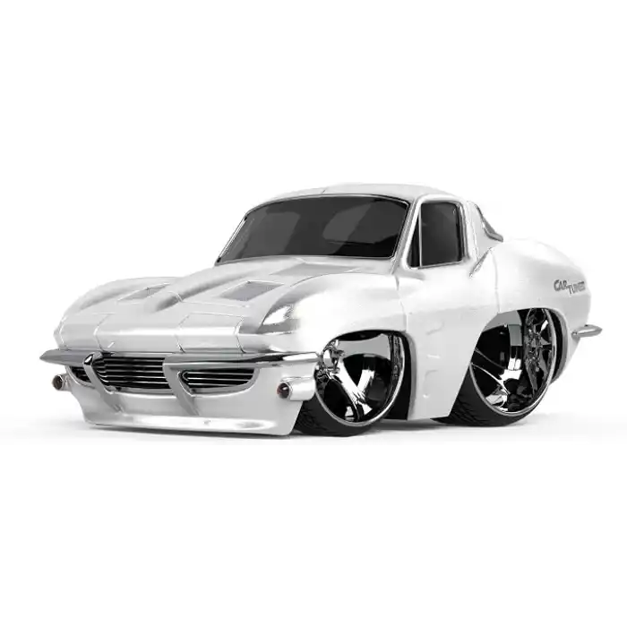 MGA Entertaintment CarTuned S2 1963 Chevy Corvette Stingray - Beyaz Muscle Araba