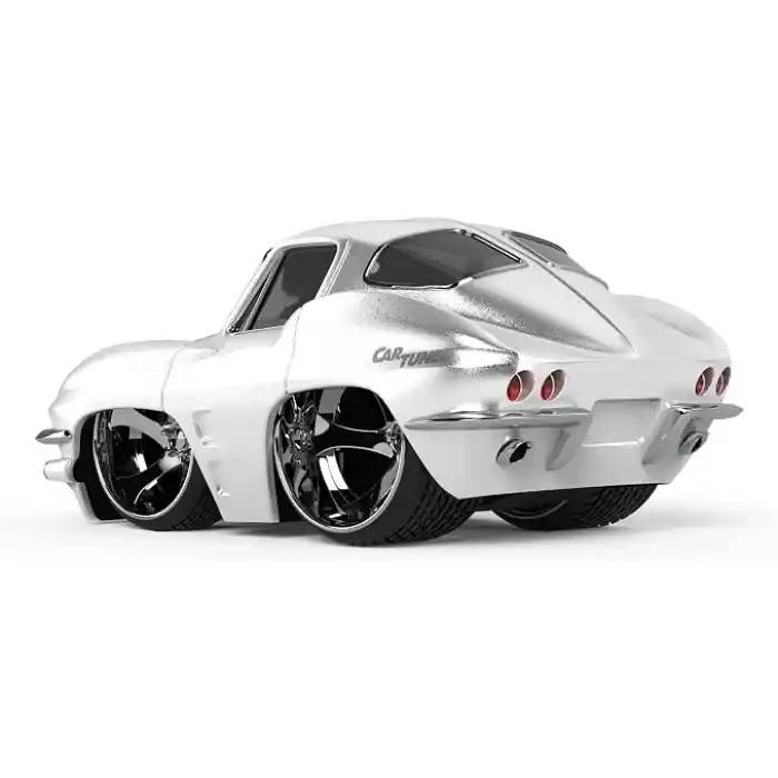 MGA Entertaintment CarTuned S2 1963 Chevy Corvette Stingray - Beyaz Muscle Araba
