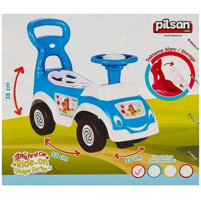Pilsan Smart Baby Ride On Car (Pembe)