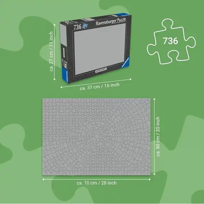 Ravensburger 654p Puzzle Krypt Yeşil