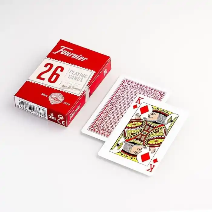 Fournier Bridge Oyun Kartları Nº 26, Standard Endeks, Kırmızı veya Mavi