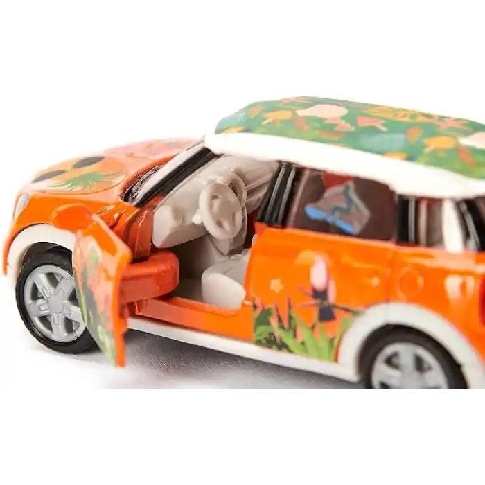 siku 6507, El İşi Seti Style my siku, MINI Countryman Summer, Oyuncak Araba, Metal/Plastik, Turuncu, Kişisel Tasarım için Çıkartma Kemeri Dahil, Açılabilir Kapılar