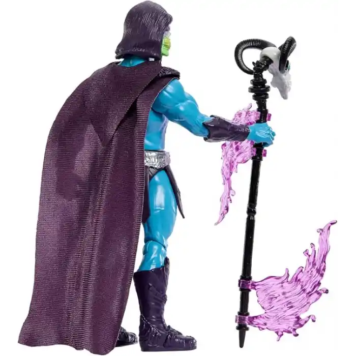 14 cmlik Masters of the Universe İskelet Asası ile Özel İskeletor Aksiyon Figürü, döndür-bırak özellikli aksiyon hareketi ve aksesuar, 2026 yapımı filmden uyarlanmış süper kötü oyuncağı, JKJ00