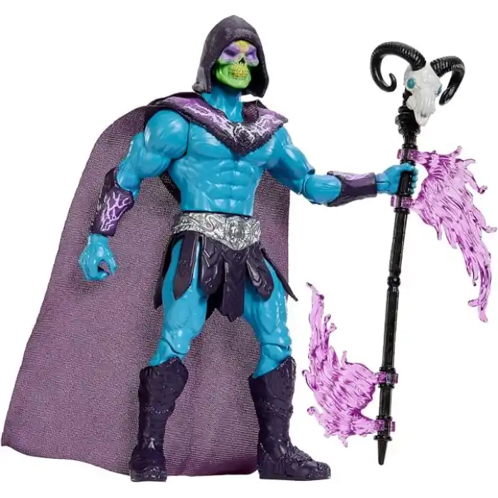 14 cmlik Masters of the Universe İskelet Asası ile Özel İskeletor Aksiyon Figürü, döndür-bırak özellikli aksiyon hareketi ve aksesuar, 2026 yapımı filmden uyarlanmış süper kötü oyuncağı, JKJ00