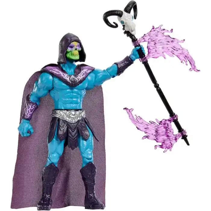 14 cmlik Masters of the Universe İskelet Asası ile Özel İskeletor Aksiyon Figürü, döndür-bırak özellikli aksiyon hareketi ve aksesuar, 2026 yapımı filmden uyarlanmış süper kötü oyuncağı, JKJ00