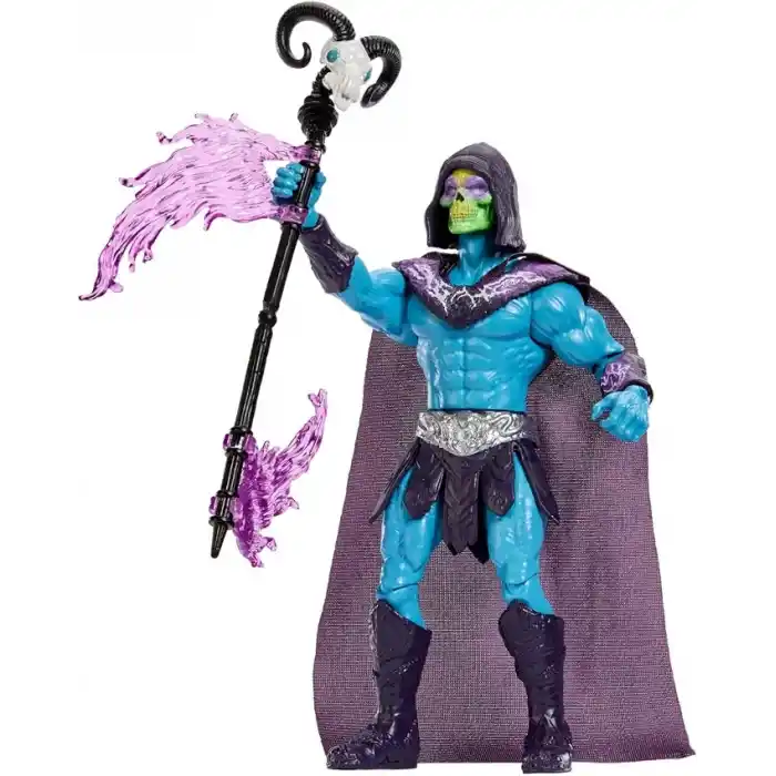 14 cmlik Masters of the Universe İskelet Asası ile Özel İskeletor Aksiyon Figürü, döndür-bırak özellikli aksiyon hareketi ve aksesuar, 2026 yapımı filmden uyarlanmış süper kötü oyuncağı, JKJ00