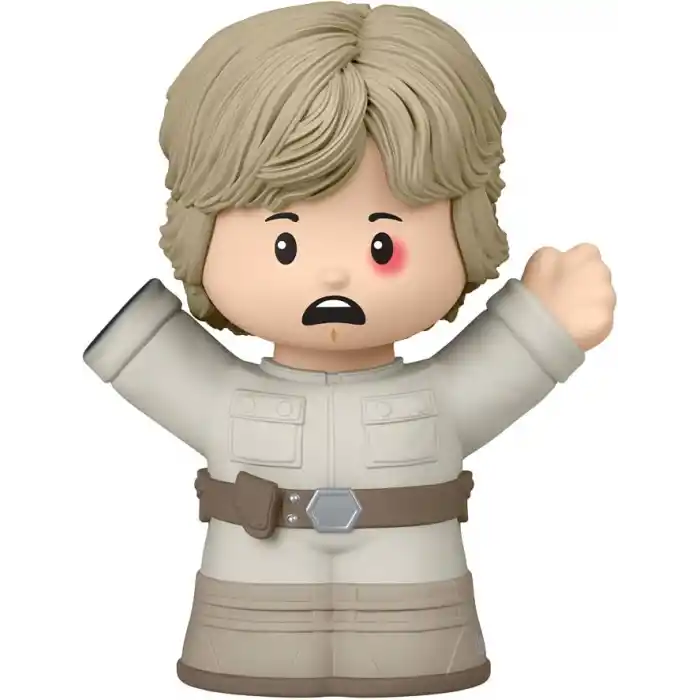 Hayranlar için özel Little People Collector STAR WARS: I Am Your Father seti, sergileme kutusunda Darth Vader ve Luke Skywalker figürleri, JFW74