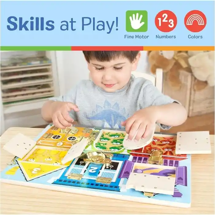 Melissa & Doug - Ahşap Çilingir Tahtası (13785)