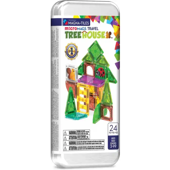 MAGNA-TILES - Travel Set - Ağaç Ev - 24 Parça