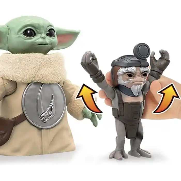 Star Wars Kucaklayan Grogu 16,5 cm Elektronik Aksiyon Figürü ve Anzellan, İnteraktif Oyuncaklar, 4 Yaş ve Üzeri Çocuklar İçin Star Wars: The Mandalorian ve Grogu Oyuncakları