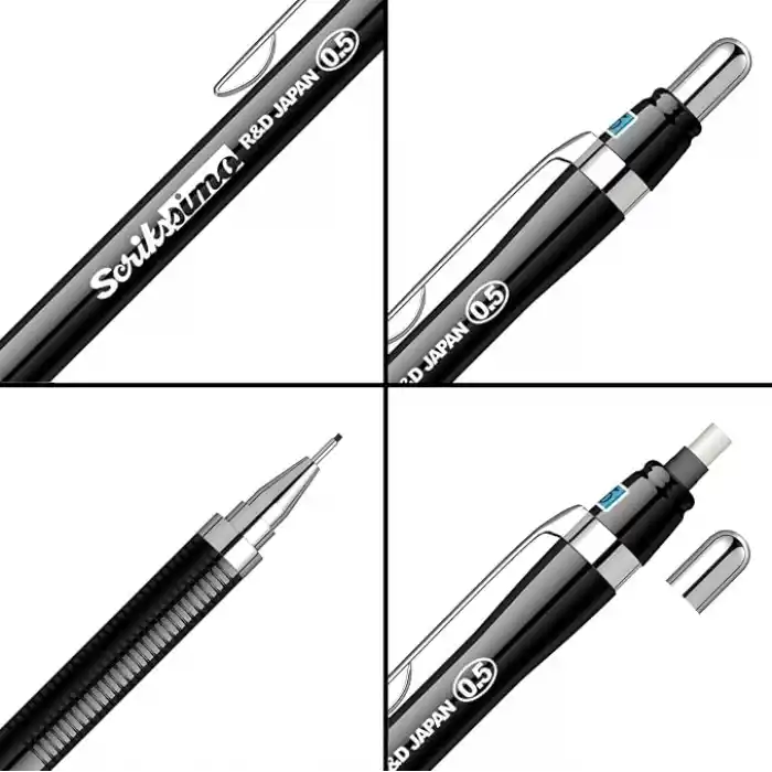 Scrikss Office Simo Mekanik Kurşun Kalem Siyah 0.5 Mm