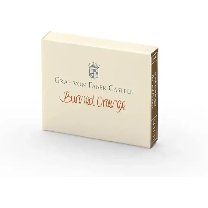 Graf von Faber-Castell Dolma Kalem Kartuşu 6lı Yanık Turuncu