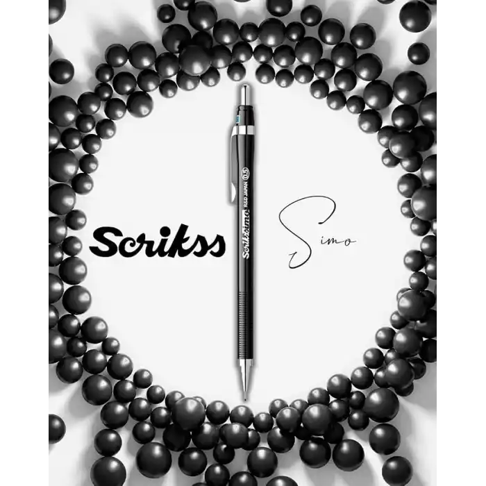 Scrikss Office Simo Mekanik Kurşun Kalem Siyah 0.5 Mm