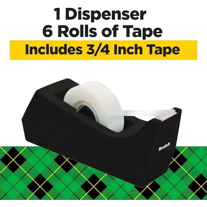Magic Tape Value Pack W/dispenser, 3/4 x 1000 ,1 Core, 6/Paket