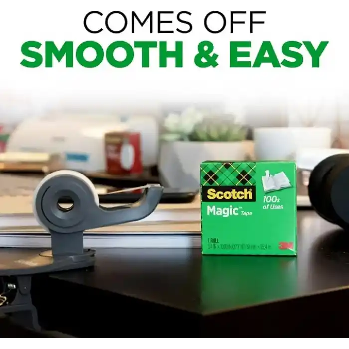 Magic Tape Value Pack W/dispenser, 3/4 x 1000 ,1 Core, 6/Paket