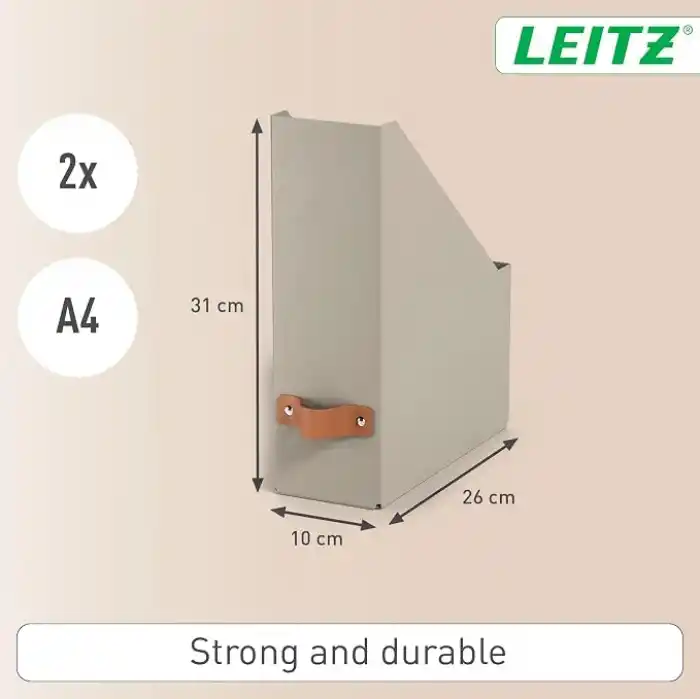 Leitz Puro Kutu Klasör 2’li Bej