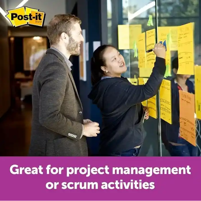 Post-it S per Yap kanl B y k Notlar, 28 cm x 28 cm, 1 Ped, 30 Sayfa/Ped (BN11)