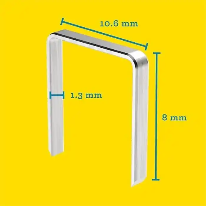 Rapid Zımba teli Tip 140, 8 mm zımba, 5000 adet büyük paket, ahşap ve folyolar için yassı tel kıskaçlar