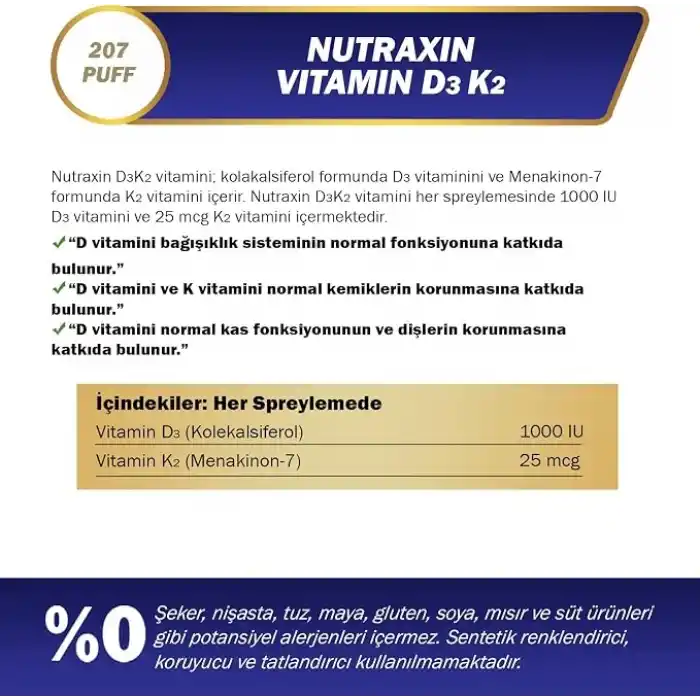 Nutraxin D3K2 Vitamin 30 ml