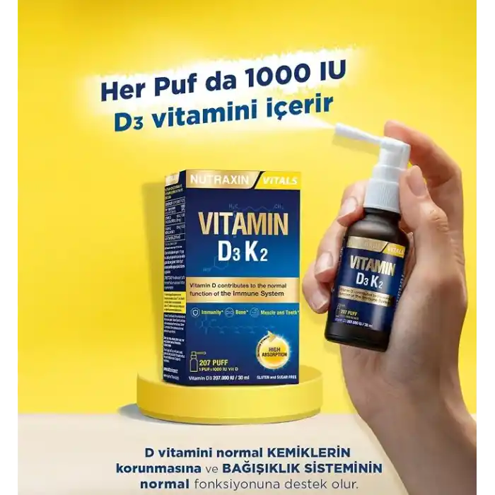 Nutraxin D3K2 Vitamin 30 ml