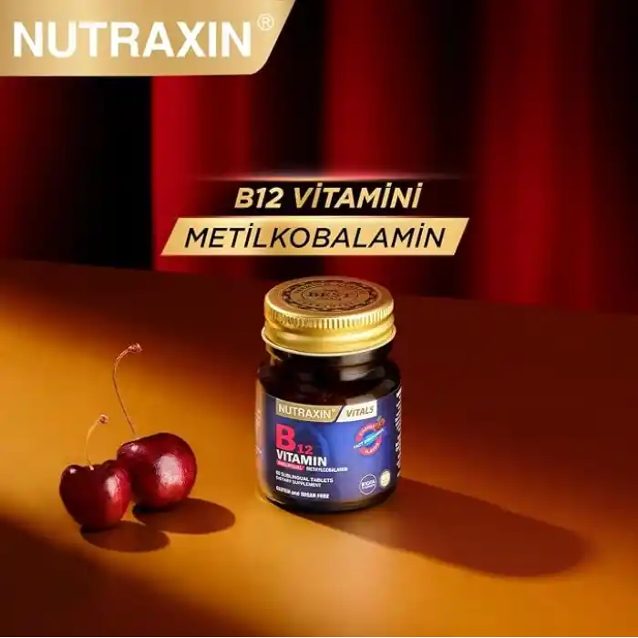 Nutraxin B12 Vitamin 1000 mcg 60 Tablet Takviye Edici Gıda