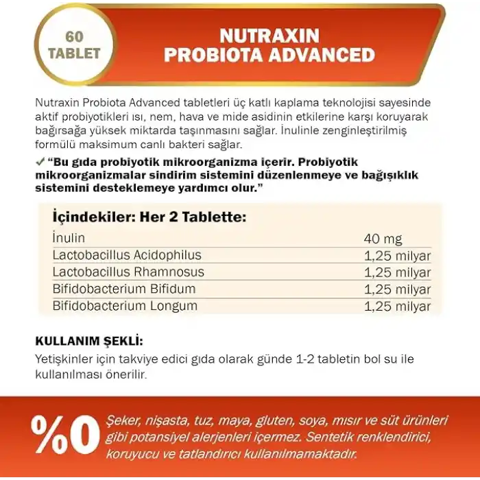 Nutraxin Probiota 60 Tablet