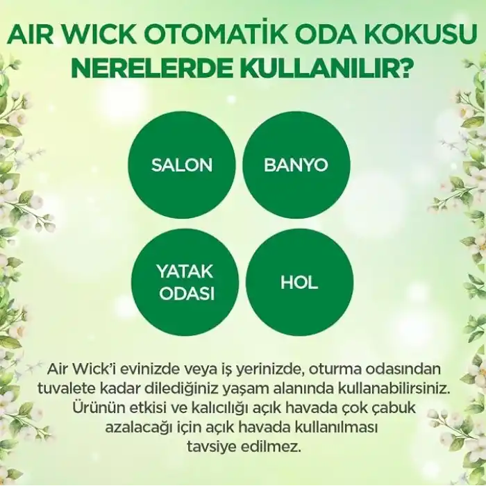 Air Wick Freshmatic Otomatik Sprey & Bahar Çiçekleri Yedek Sprey Oda Kokusu Kiti